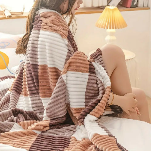Ultra-Soft Plaid Flannel Blanket